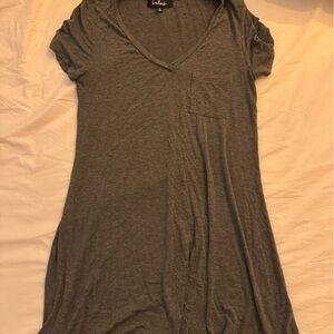 Dark gray t shirt dress